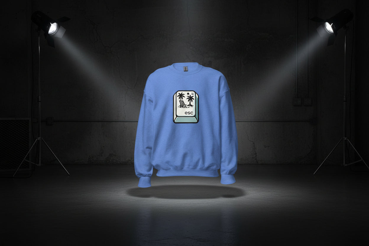 Unisex Sweatshirt „ESC to Paradise“ - Black Ursus | Urban Streetwear
