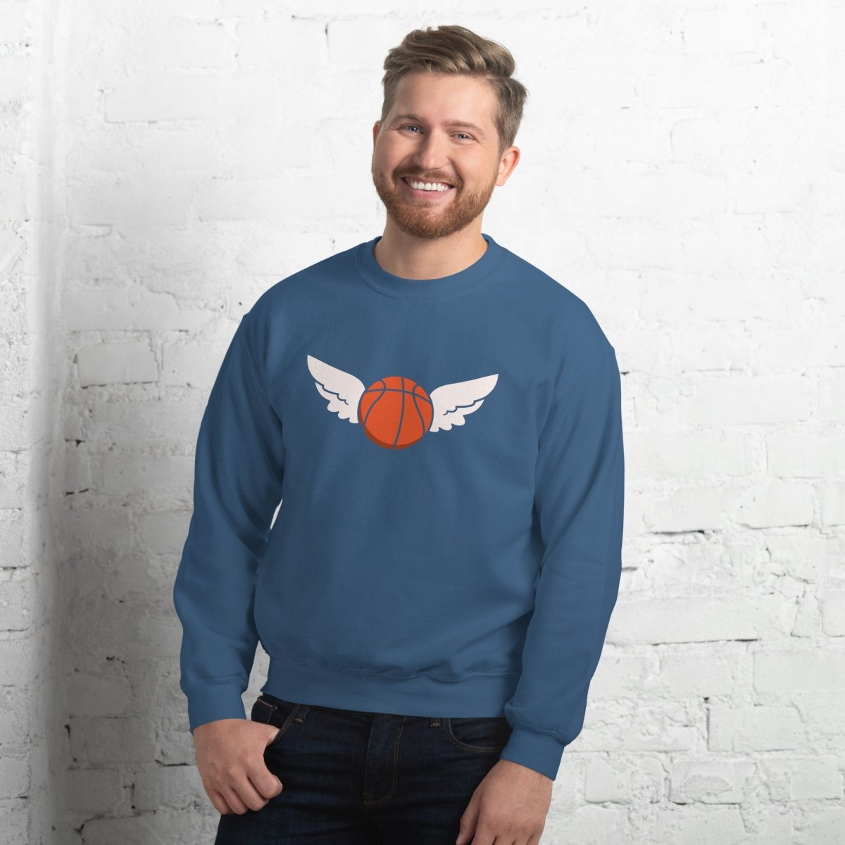 Unisex Sweatshirt "Flying Basketball" - Black Ursus | Urban Streetwear