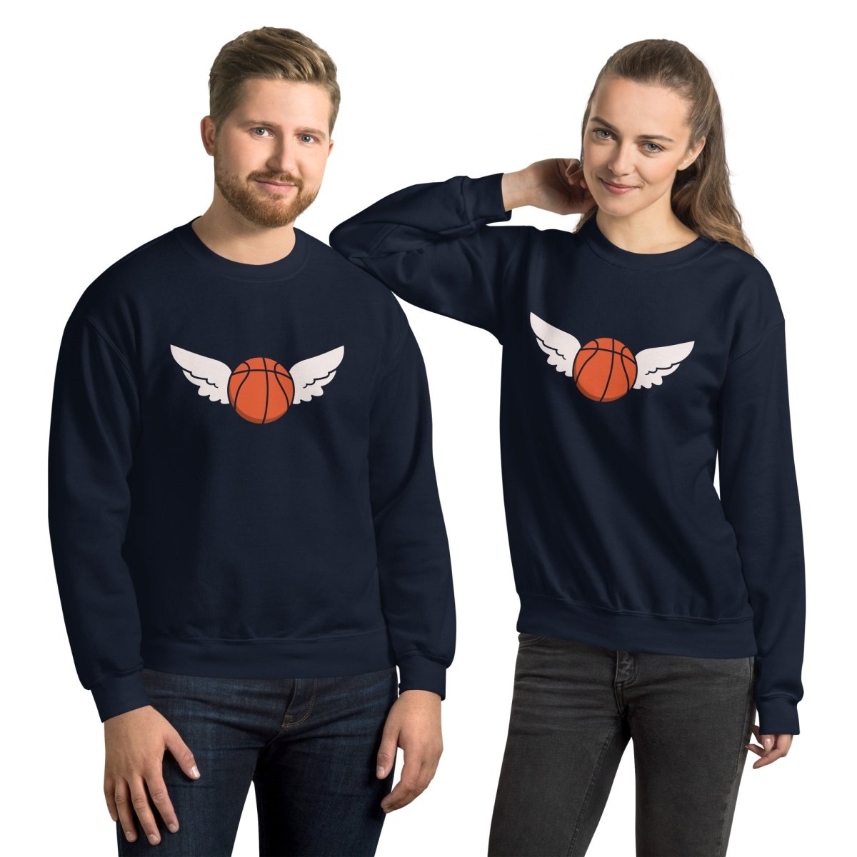 Unisex Sweatshirt "Flying Basketball" - Black Ursus | Urban Streetwear