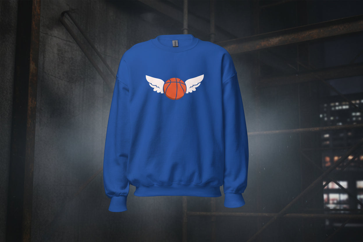 Unisex Sweatshirt "Flying Basketball" - Black Ursus | Urban Streetwear