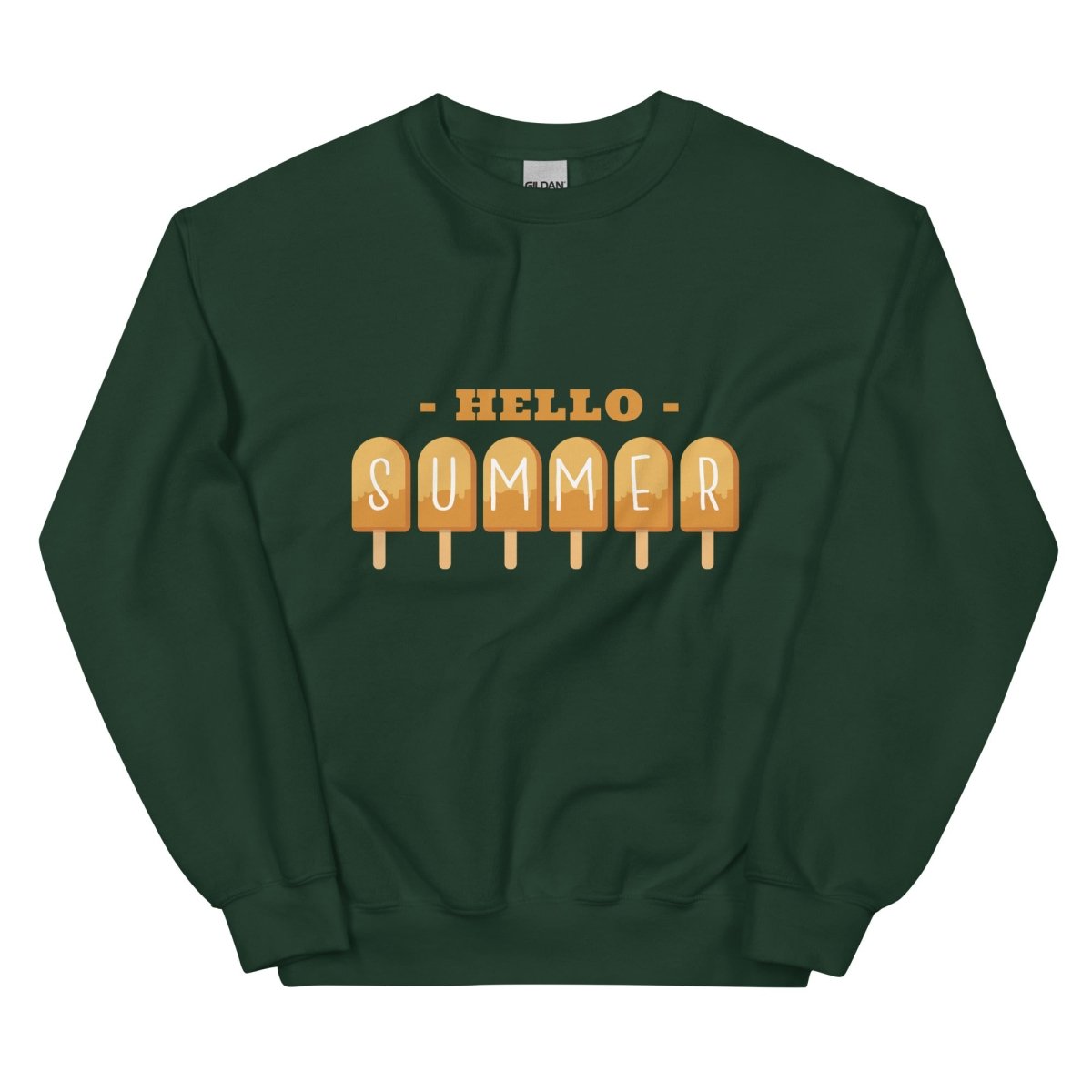 Unisex Sweatshirt „Hello Summer“ - Black Ursus | Urban Streetwear