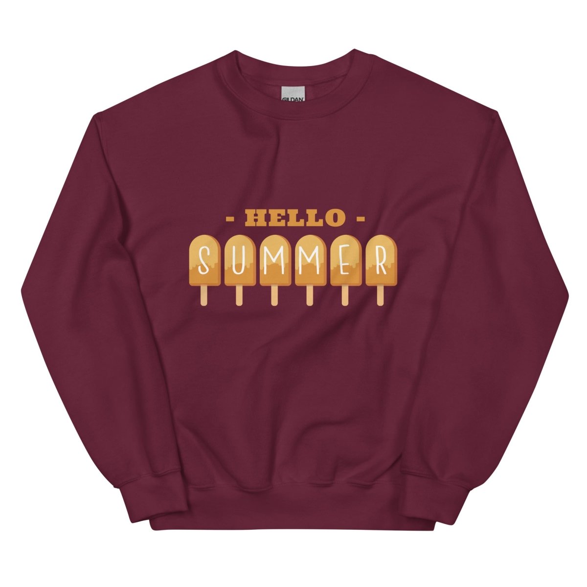 Unisex Sweatshirt „Hello Summer“ - Black Ursus | Urban Streetwear