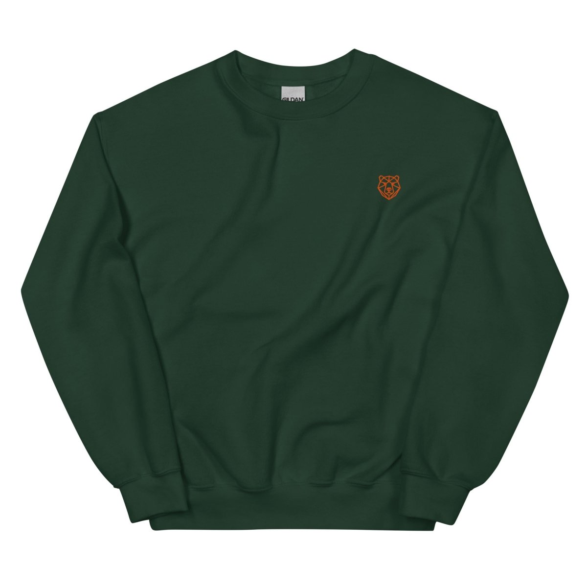 Unisex Sweatshirt "Hype" mit hochwertigem Logo - Stick in Orange - Black Ursus | Urban Streetwear