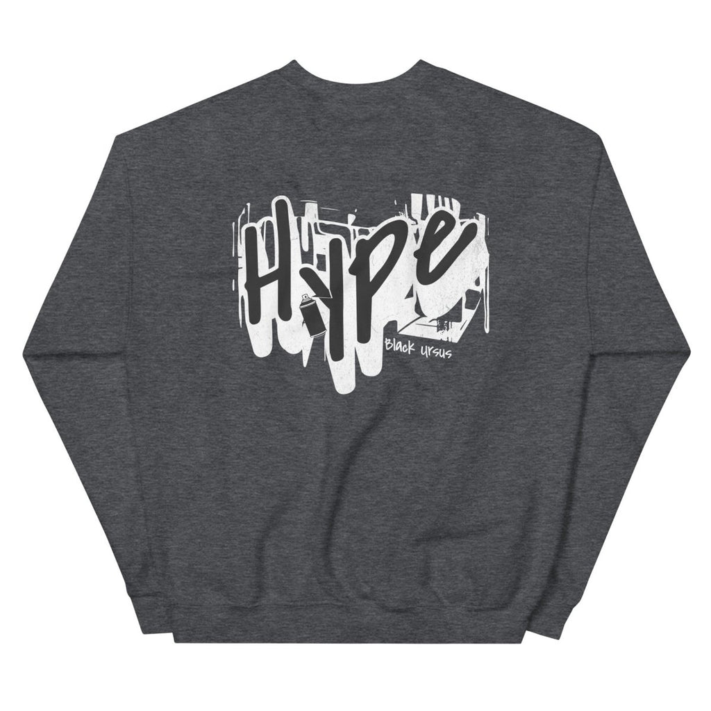 Unisex Sweatshirt "Hype" mit hochwertigem Logo - Stick in Orange - Streetwear - size_range | Black Ursus