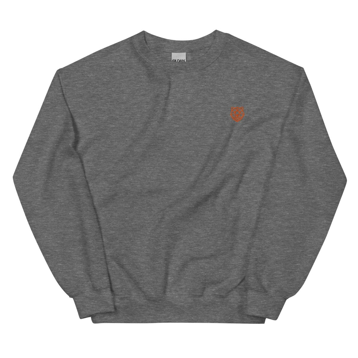 Unisex Sweatshirt "Hype" mit hochwertigem Logo - Stick in Orange - Black Ursus | Urban Streetwear