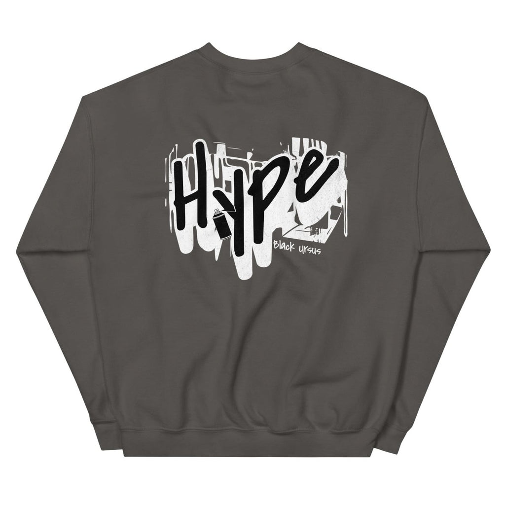 Unisex Sweatshirt "Hype" mit hochwertigem Logo - Stick in Orange - Streetwear - size_range | Black Ursus