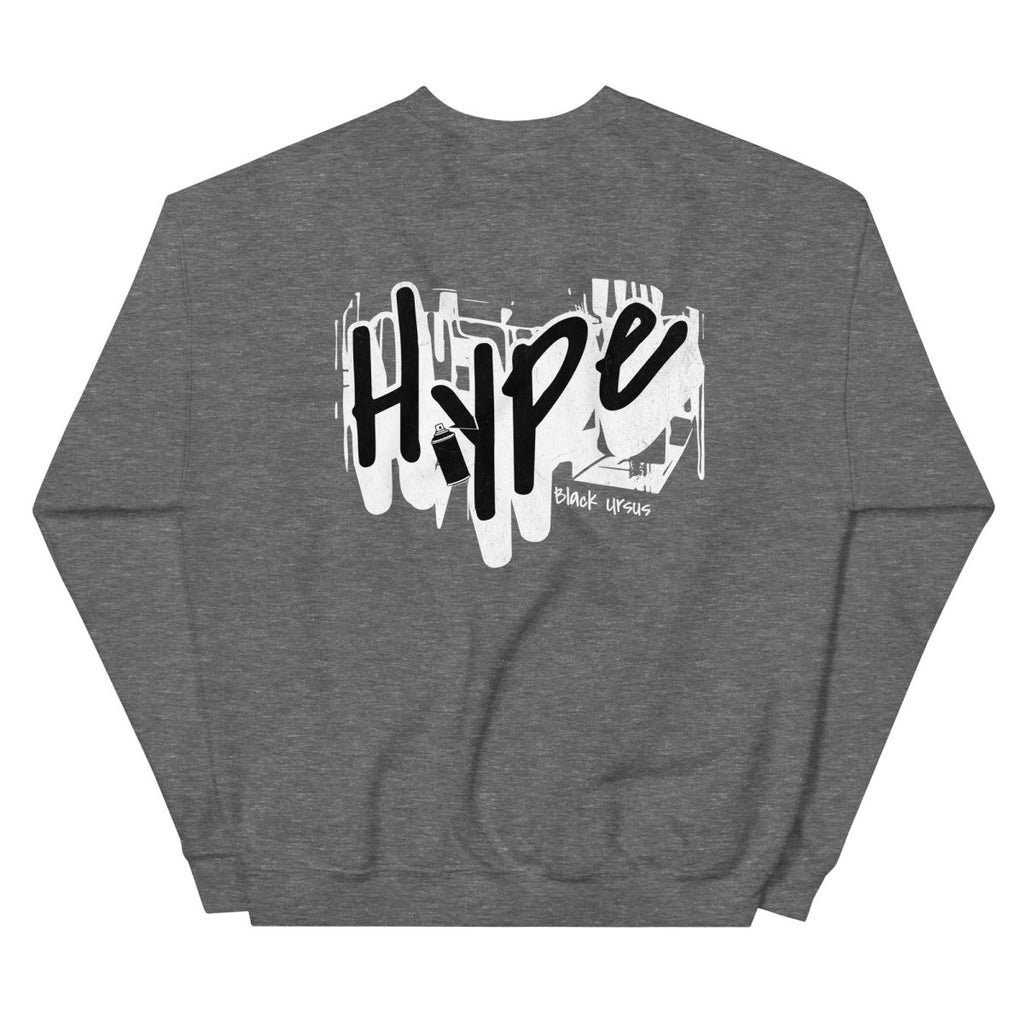 Unisex Sweatshirt "Hype" mit hochwertigem Logo - Stick in Orange - Streetwear - size_range | Black Ursus