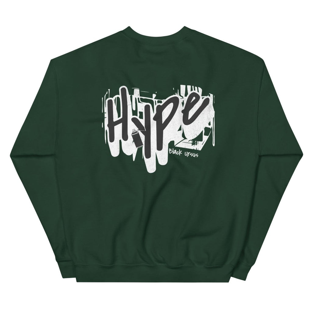 Unisex Sweatshirt "Hype" mit hochwertigem Logo - Stick in Orange - Streetwear - size_range | Black Ursus