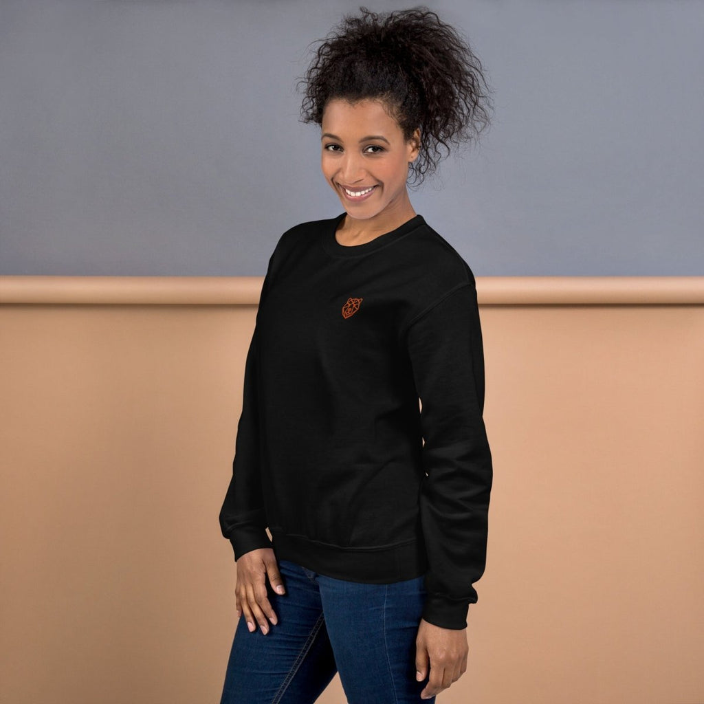 Unisex Sweatshirt "Hype" mit hochwertigem Logo - Stick in Orange - Streetwear - size_range | Black Ursus