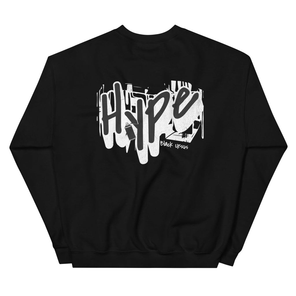 Unisex Sweatshirt "Hype" mit hochwertigem Logo - Stick in Orange - Streetwear - size_range | Black Ursus