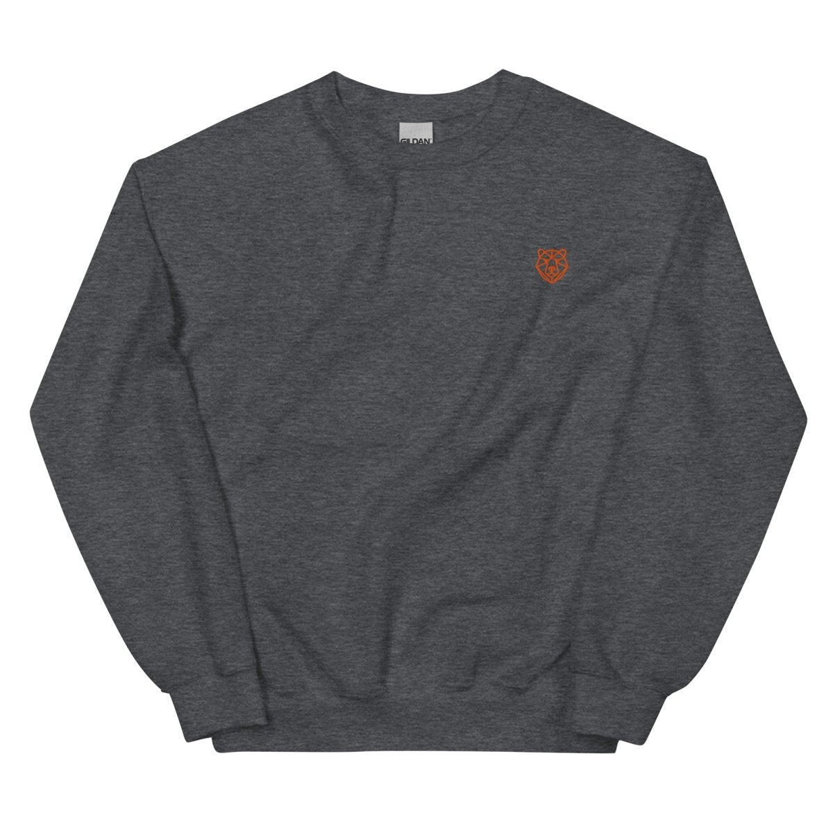 Unisex Sweatshirt "Hype" mit hochwertigem Logo - Stick in Orange - Black Ursus | Urban Streetwear