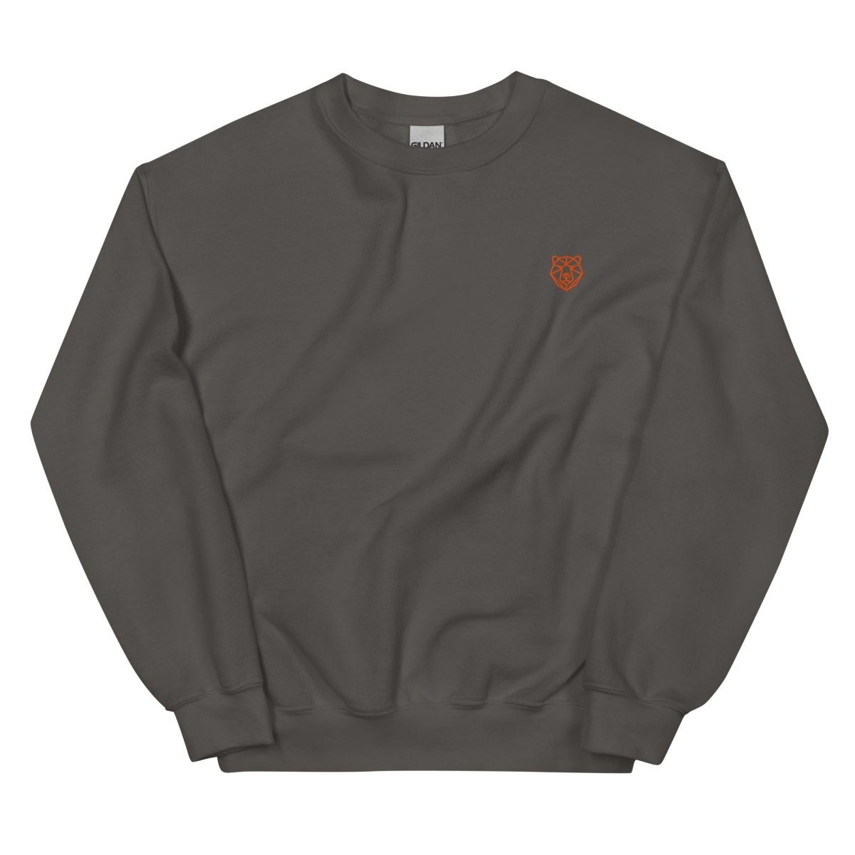 Unisex Sweatshirt "Hype" mit hochwertigem Logo - Stick in Orange - Black Ursus | Urban Streetwear