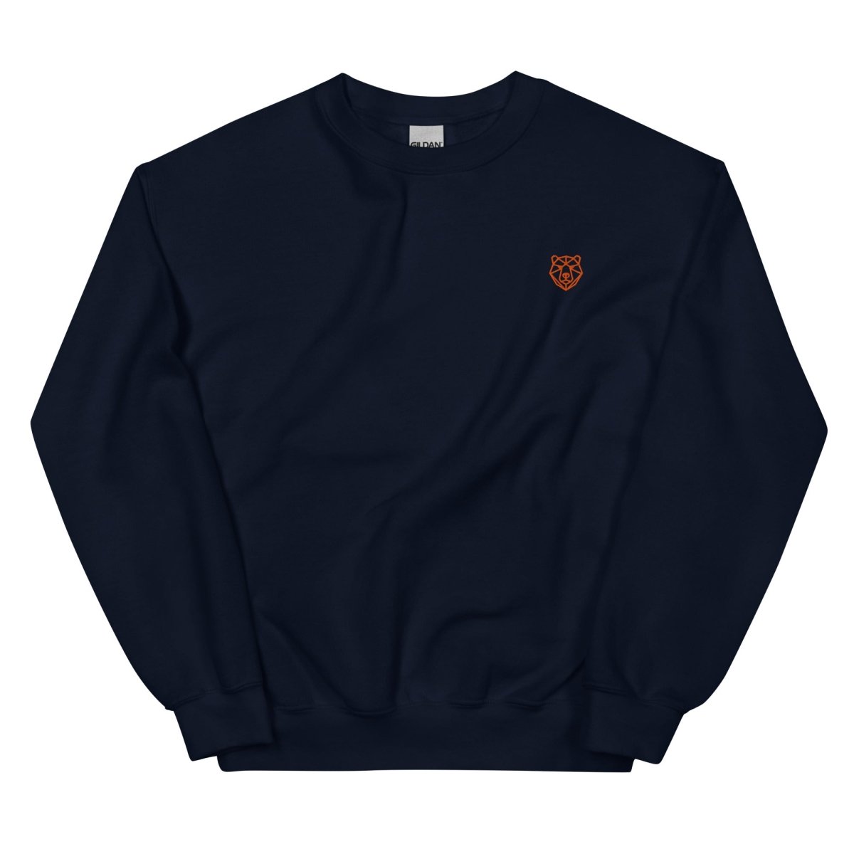 Unisex Sweatshirt "Hype" mit hochwertigem Logo - Stick in Orange - Black Ursus | Urban Streetwear
