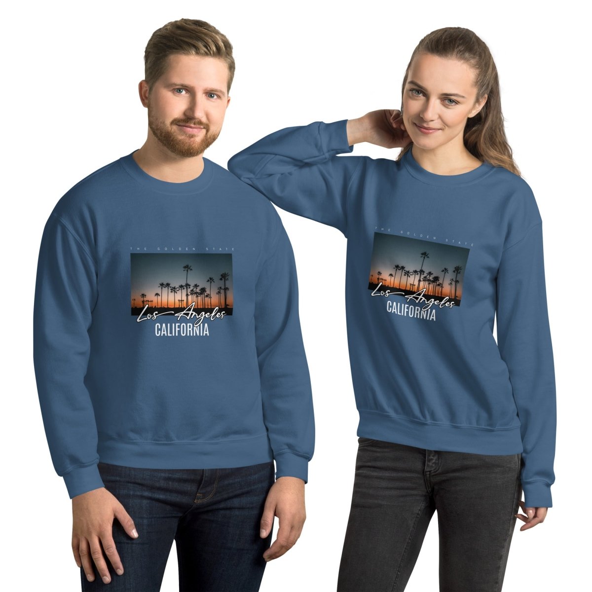 Unisex Sweatshirt "Los Angeles California" - Black Ursus | Urban Streetwear
