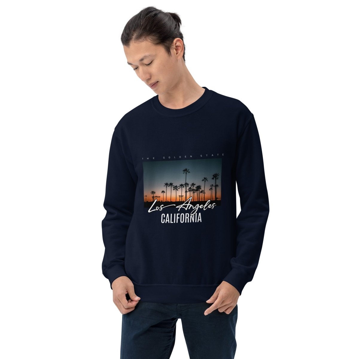 Unisex Sweatshirt "Los Angeles California" - Black Ursus | Urban Streetwear
