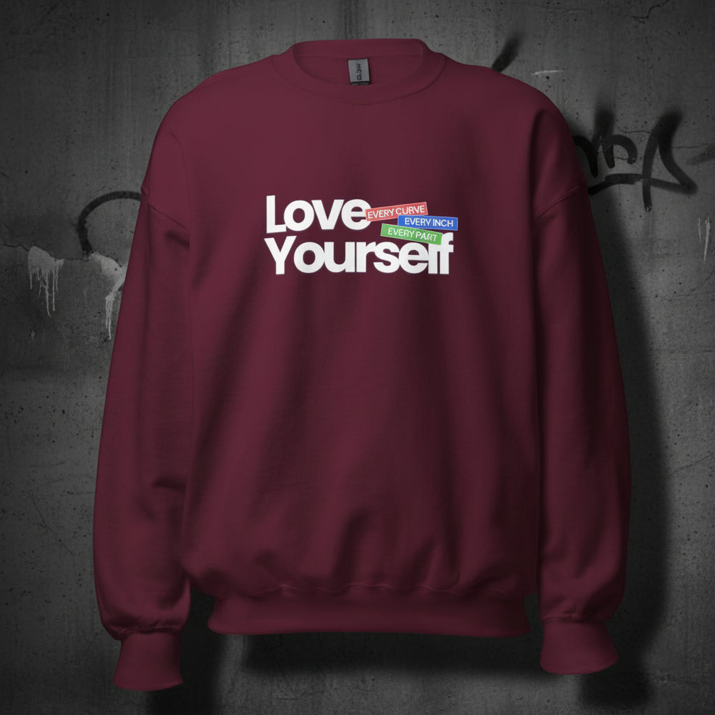 Unisex Sweatshirt "Love Yourself" - Black Ursus | Urban Streetwear