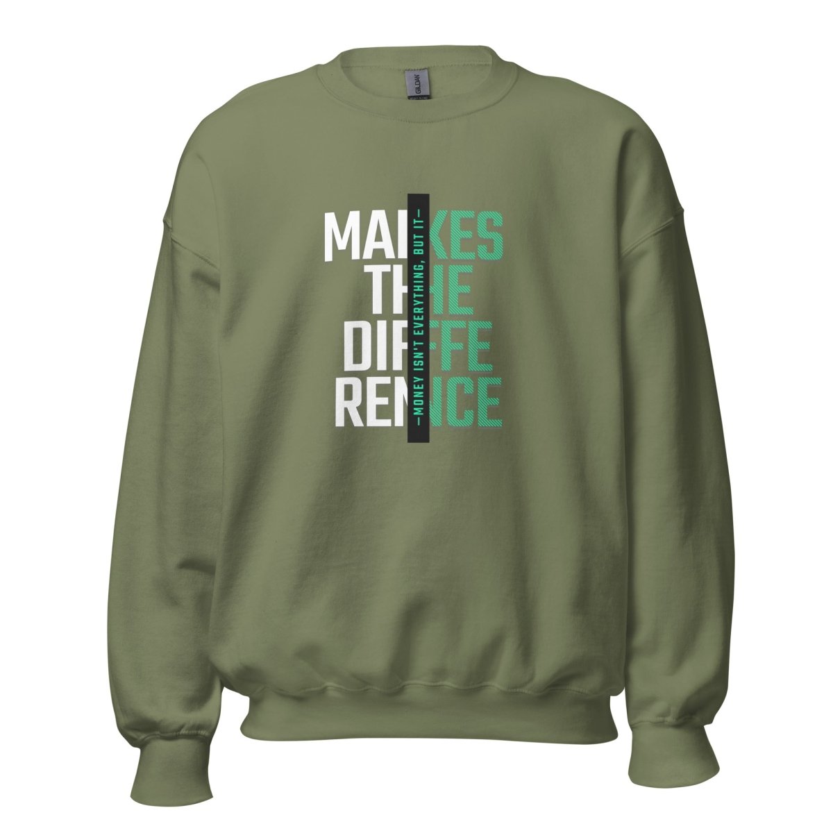 Unisex Sweatshirt "Makes the Difference" - Black Ursus | Urban Streetwear