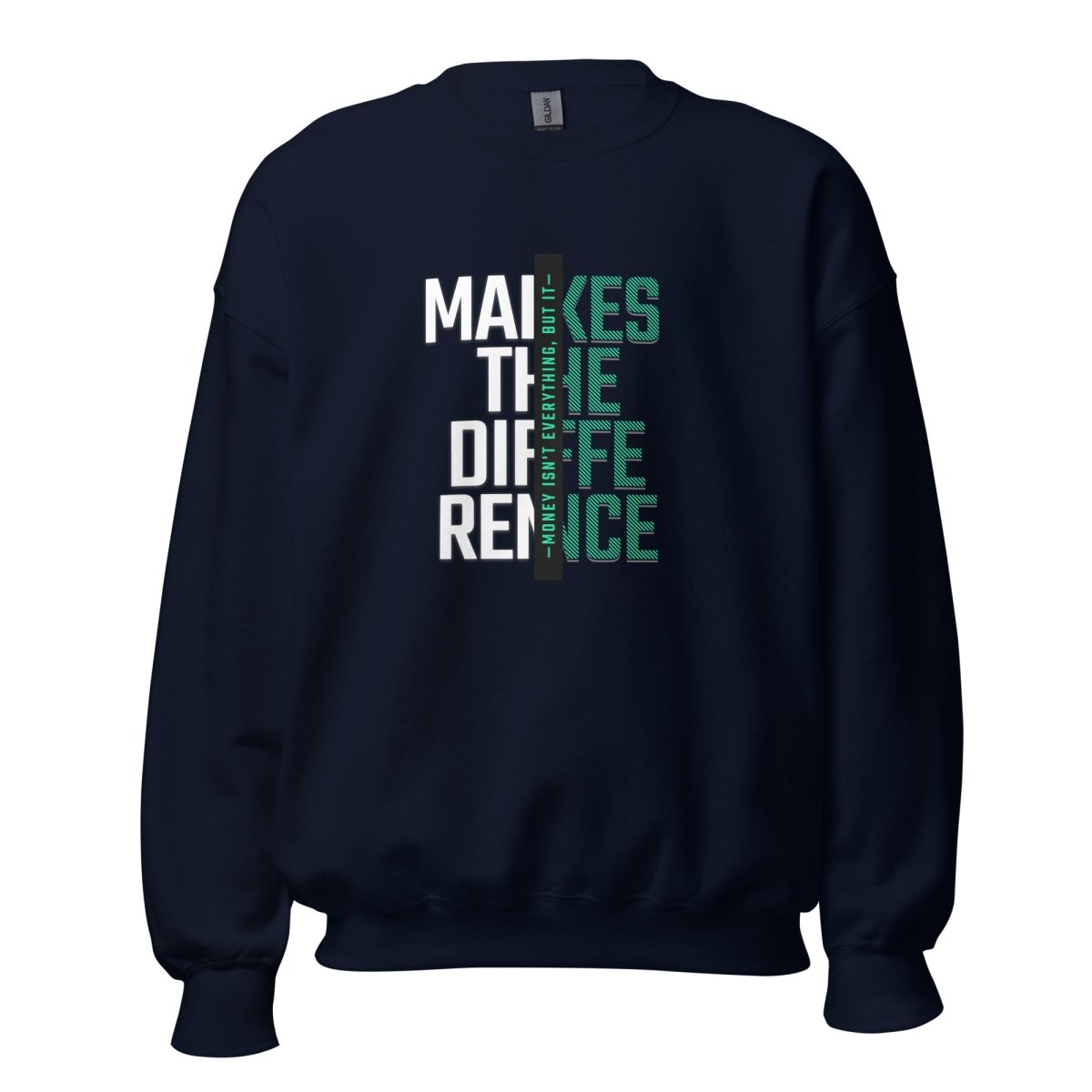 Unisex Sweatshirt "Makes the Difference" - Black Ursus | Urban Streetwear