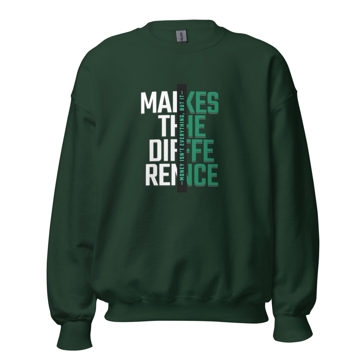 Unisex Sweatshirt "Makes the Difference" - Black Ursus | Urban Streetwear