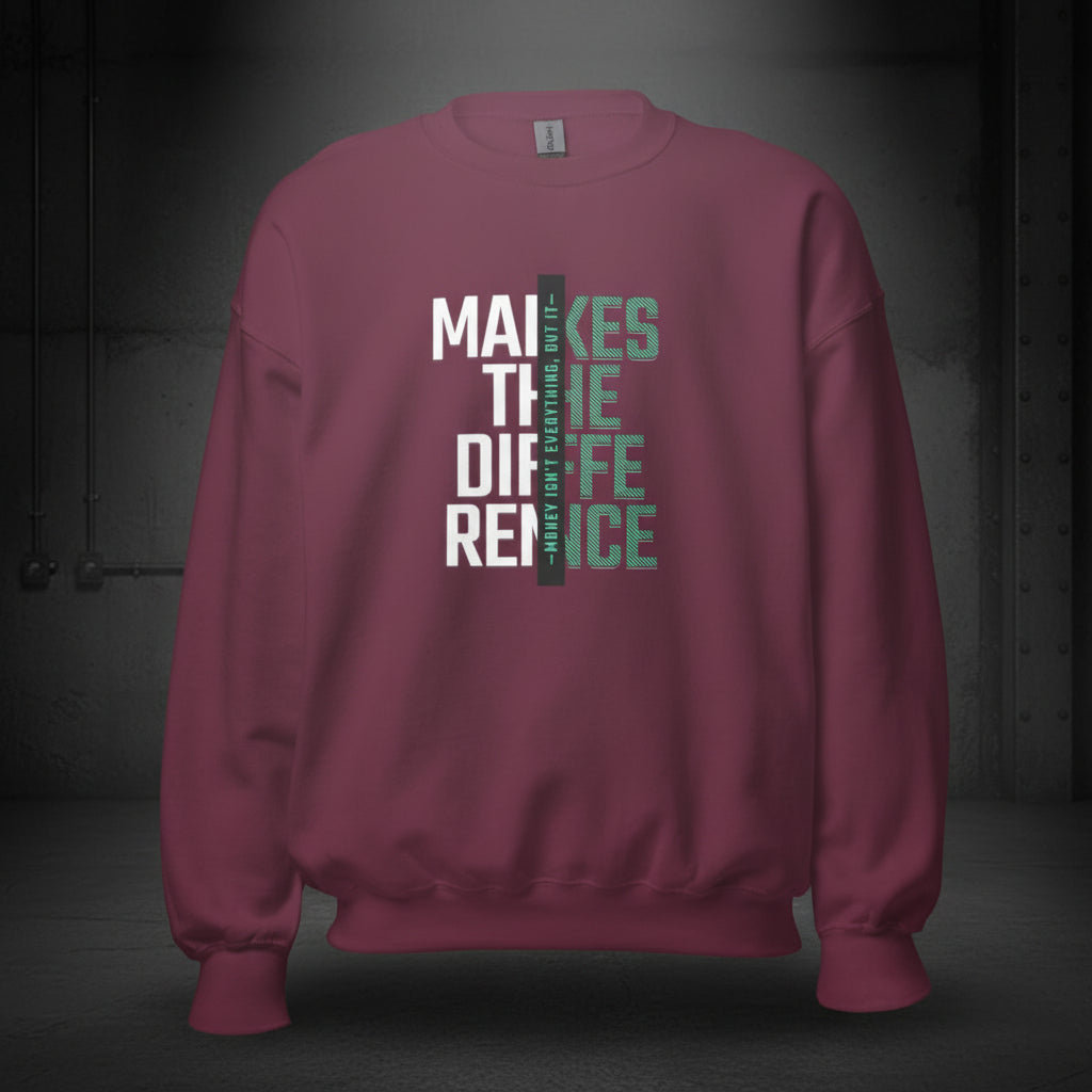 Unisex Sweatshirt "Makes the Difference" - Black Ursus | Urban Streetwear