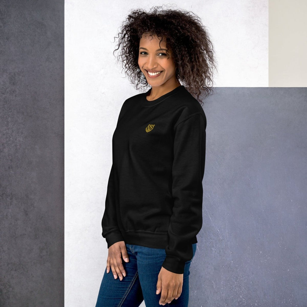 Unisex Sweatshirt "Money Talks" mit hochwertigem Logo - Stick in Farbe Gold - Streetwear - size_range | Black Ursus