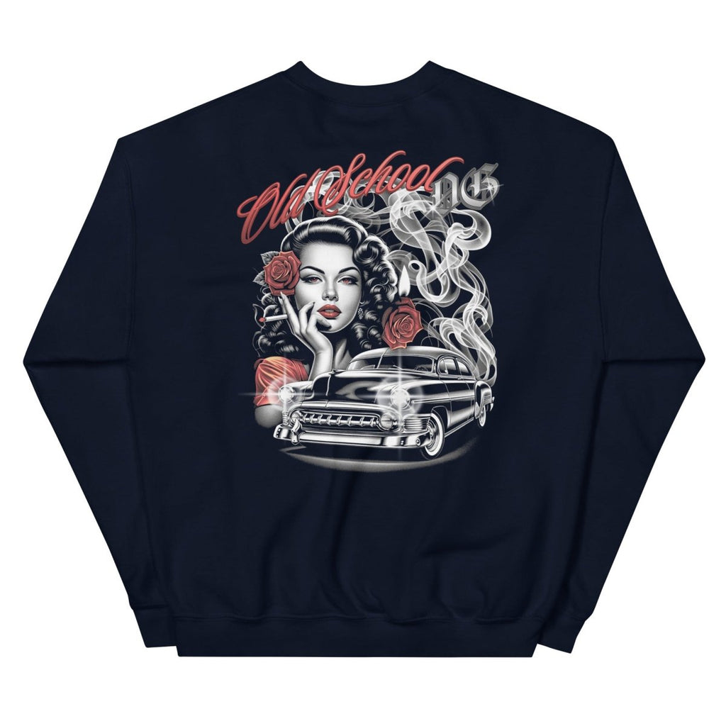 Unisex Sweatshirt "Old School" mit hochwertigem Logo - Stick in Farbe Gold - Streetwear - size_range | Black Ursus