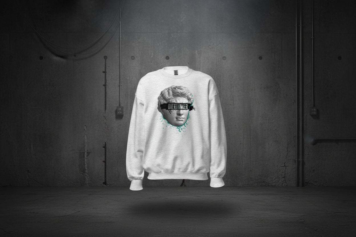 Unisex Sweatshirt „Overthinker“ - Streetwear - size_range | Black Ursus