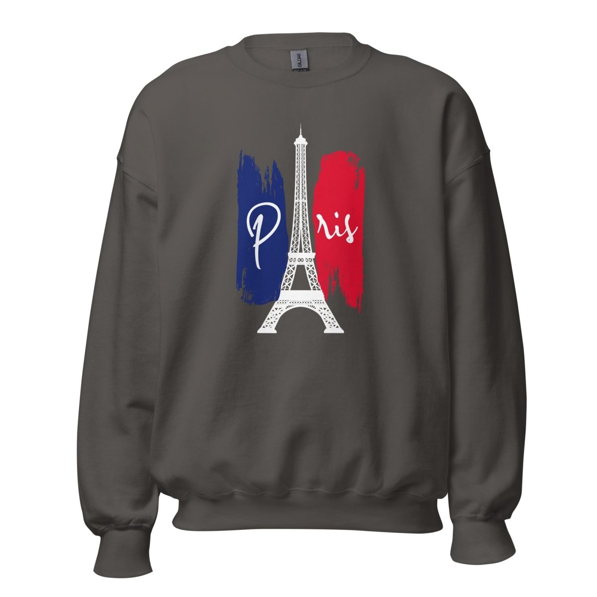 Unisex Sweatshirt "Paris Eiffel Trikolore" - Black Ursus | Urban Streetwear