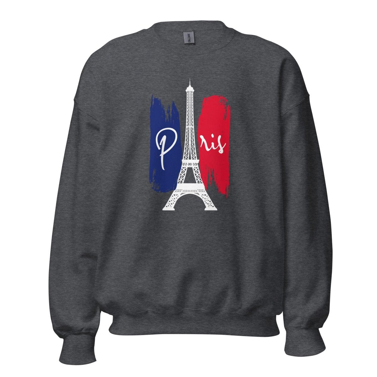 Unisex Sweatshirt "Paris Eiffel Trikolore" - Black Ursus | Urban Streetwear