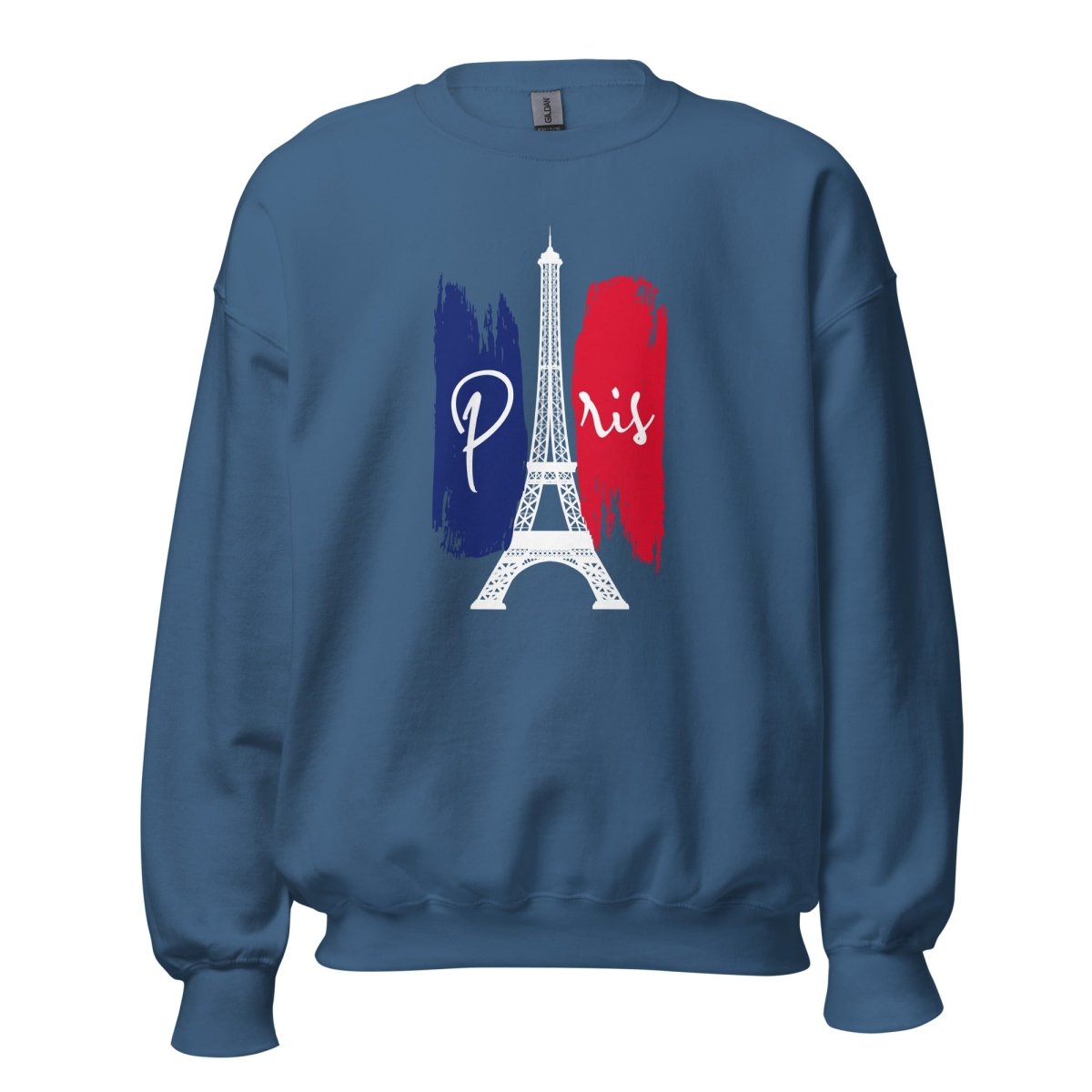 Unisex Sweatshirt "Paris Eiffel Trikolore" - Black Ursus | Urban Streetwear