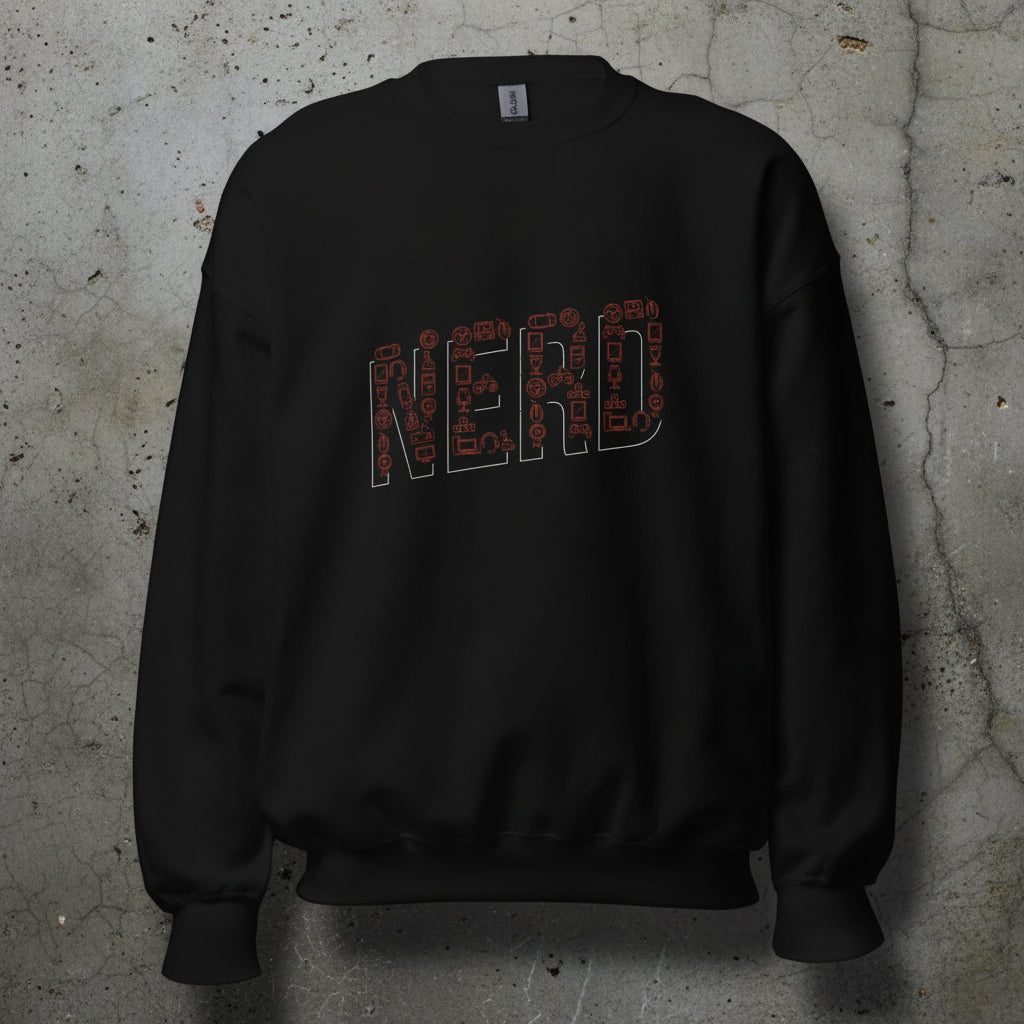 Unisex Sweatshirt „Proud Nerd“ - Black Ursus | Urban Streetwear