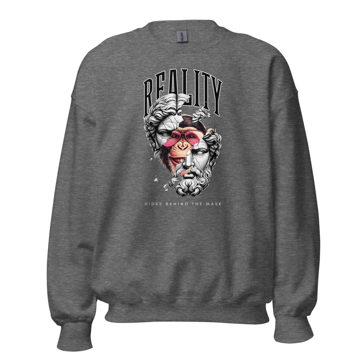 Unisex Sweatshirt „Reality Mask“ - Black Ursus | Urban Streetwear