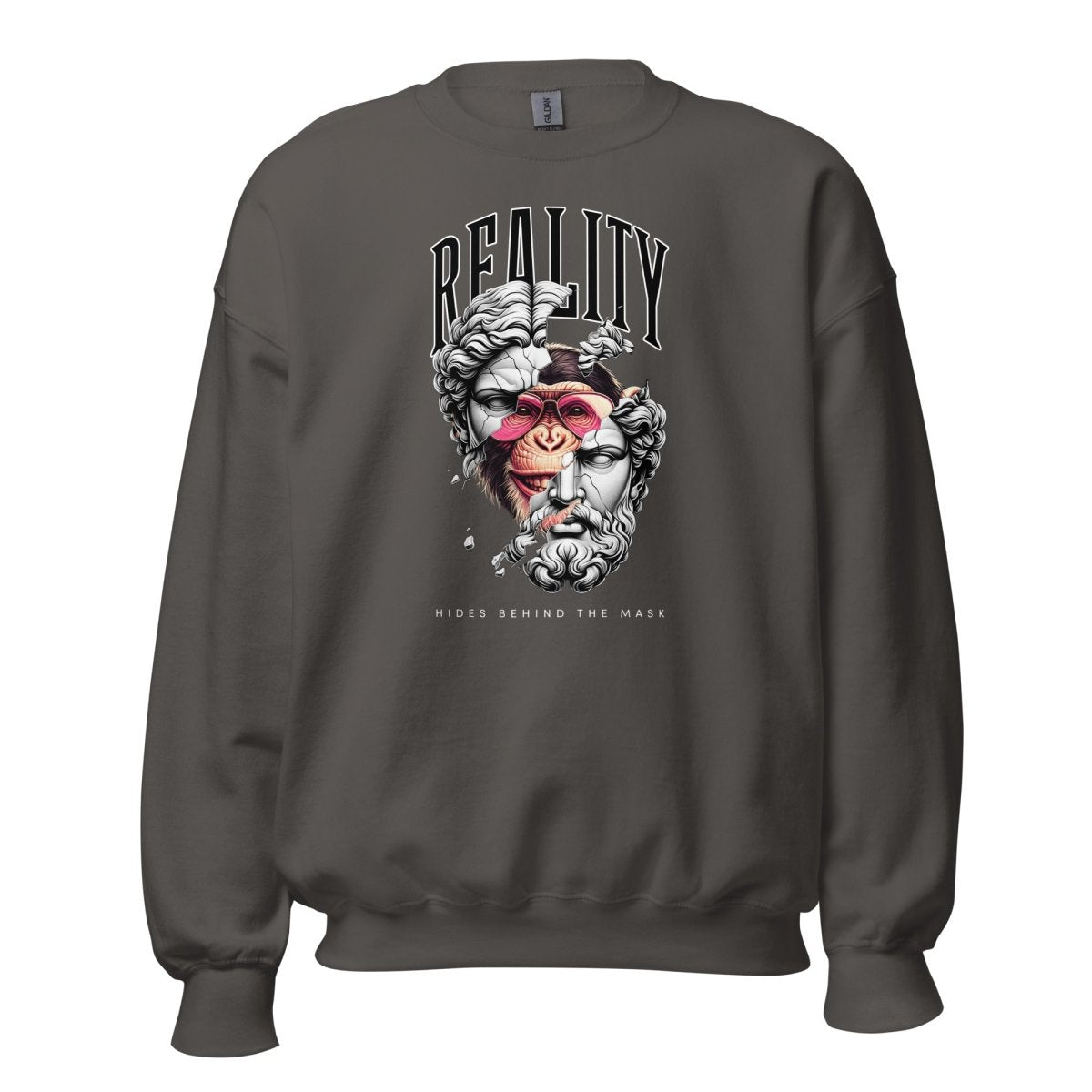 Unisex Sweatshirt „Reality Mask“ - Black Ursus | Urban Streetwear