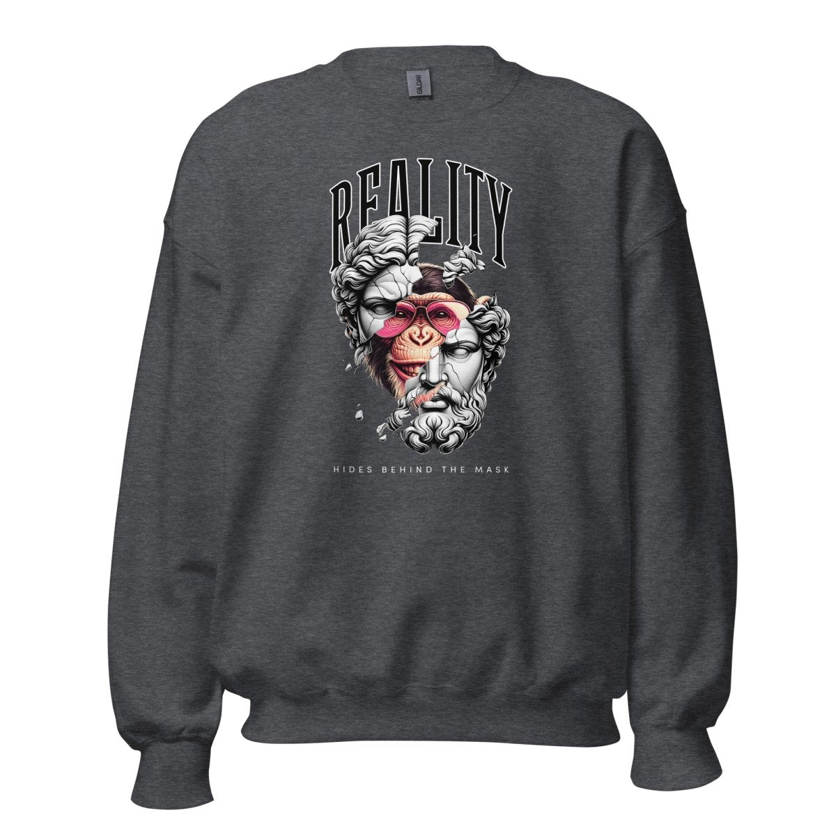 Unisex Sweatshirt „Reality Mask“ - Black Ursus | Urban Streetwear
