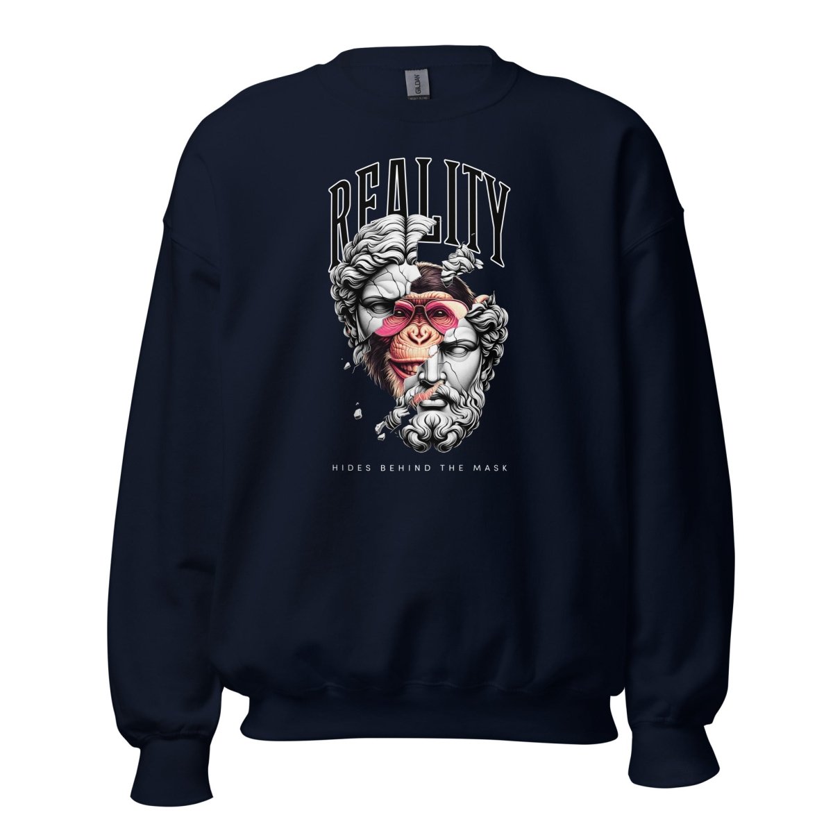 Unisex Sweatshirt „Reality Mask“ - Black Ursus | Urban Streetwear