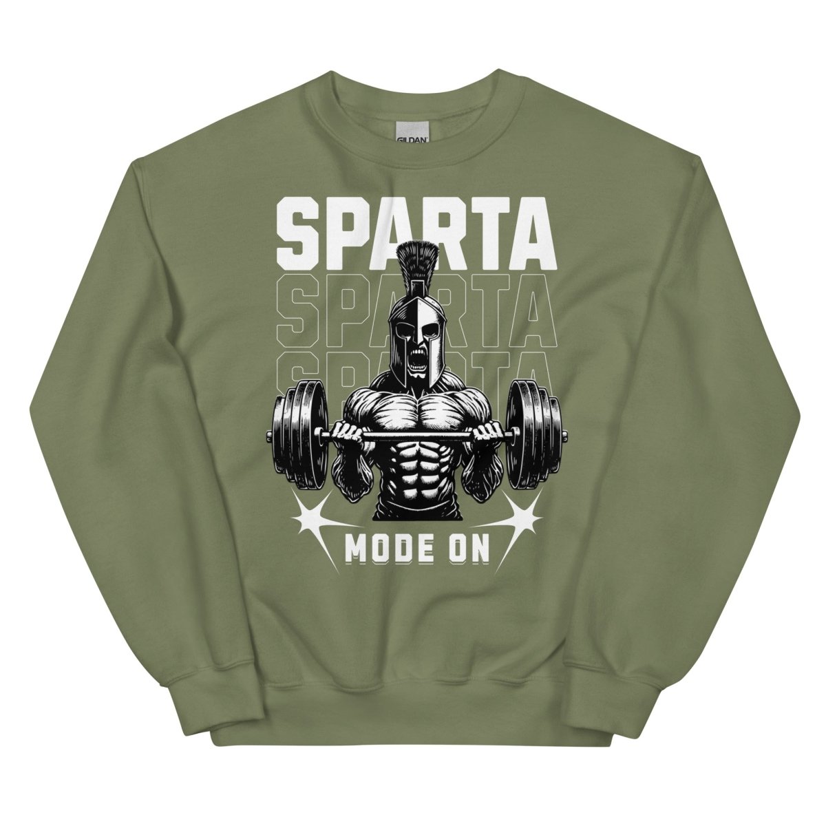 Unisex Sweatshirt "Sparta Mode On" - Black Ursus | Urban Streetwear