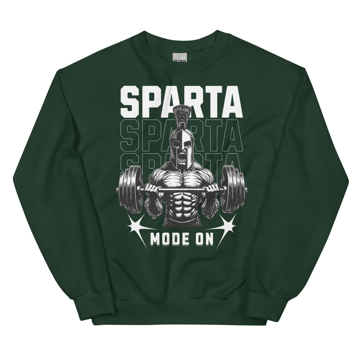 Unisex Sweatshirt "Sparta Mode On" - Black Ursus | Urban Streetwear