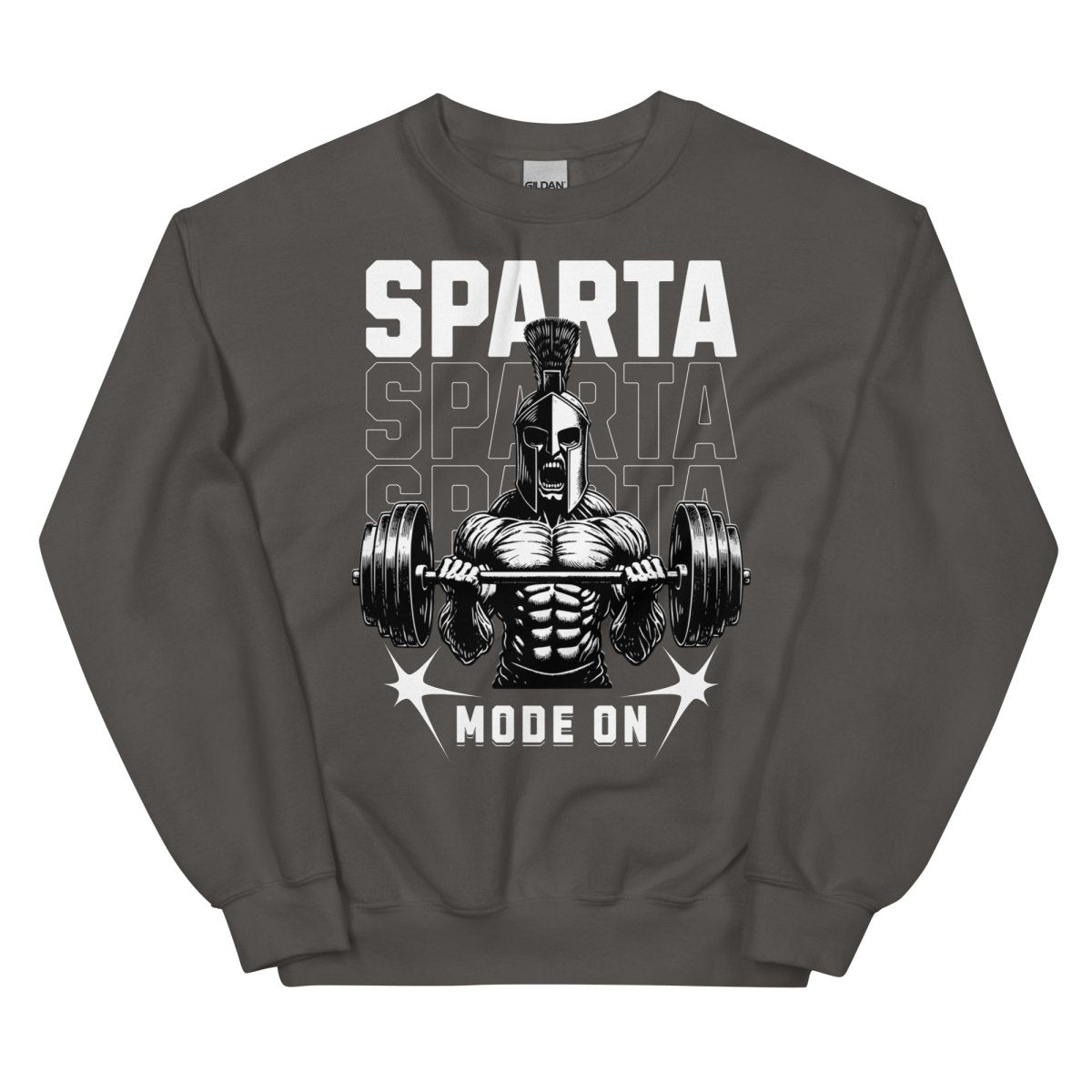 Unisex Sweatshirt "Sparta Mode On" - Black Ursus | Urban Streetwear