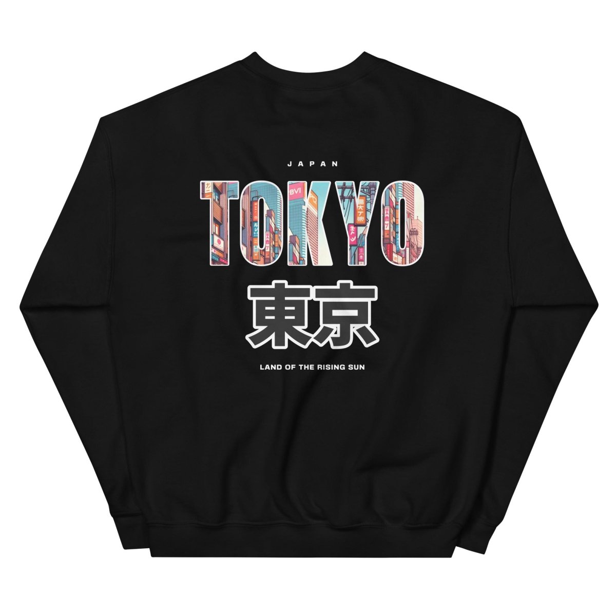 Unisex Sweatshirt "Tokyo" mit hochwertigem Logo - Stick in Farbe Gold - Black Ursus | Urban Streetwear
