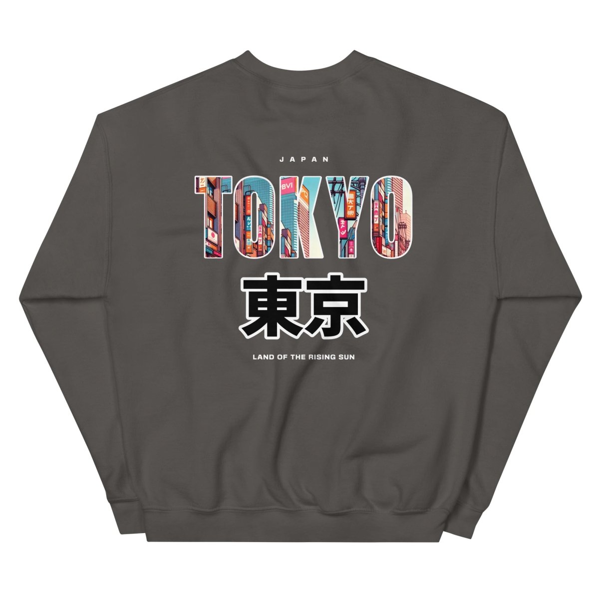 Unisex Sweatshirt "Tokyo" mit hochwertigem Logo - Stick in Farbe Gold - Black Ursus | Urban Streetwear