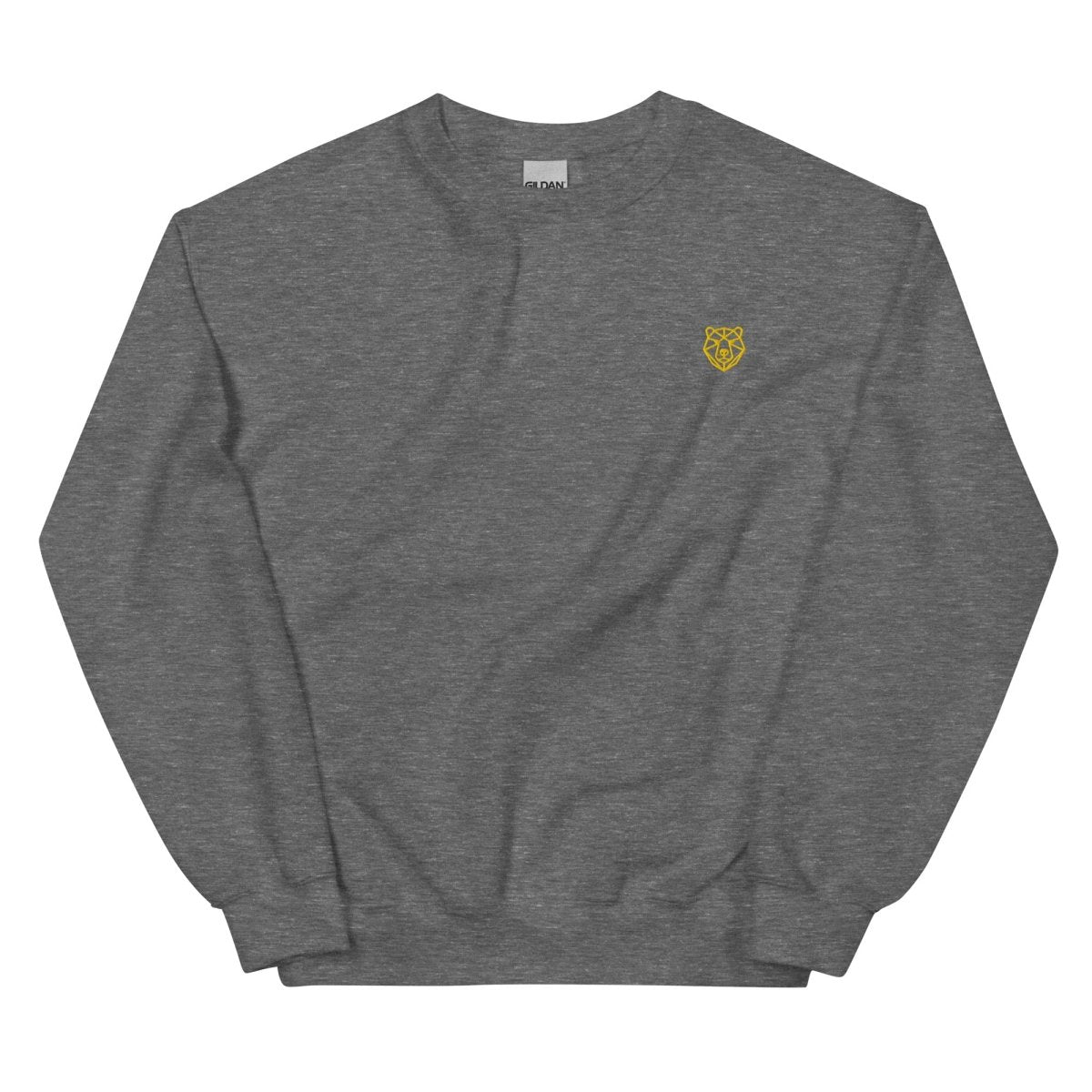 Unisex Sweatshirt "Tokyo" mit hochwertigem Logo - Stick in Farbe Gold - Black Ursus | Urban Streetwear