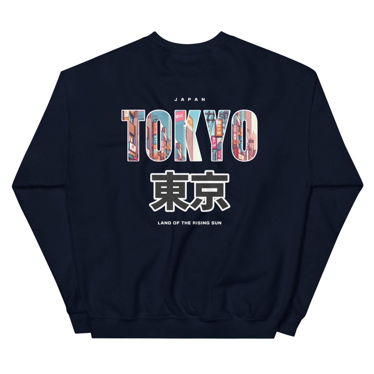 Unisex Sweatshirt "Tokyo" mit hochwertigem Logo - Stick in Farbe Gold - Black Ursus | Urban Streetwear