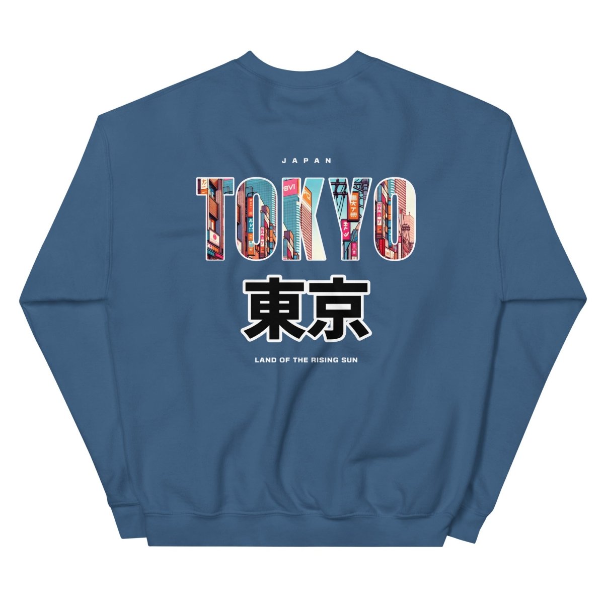 Unisex Sweatshirt "Tokyo" mit hochwertigem Logo - Stick in Farbe Gold - Black Ursus | Urban Streetwear