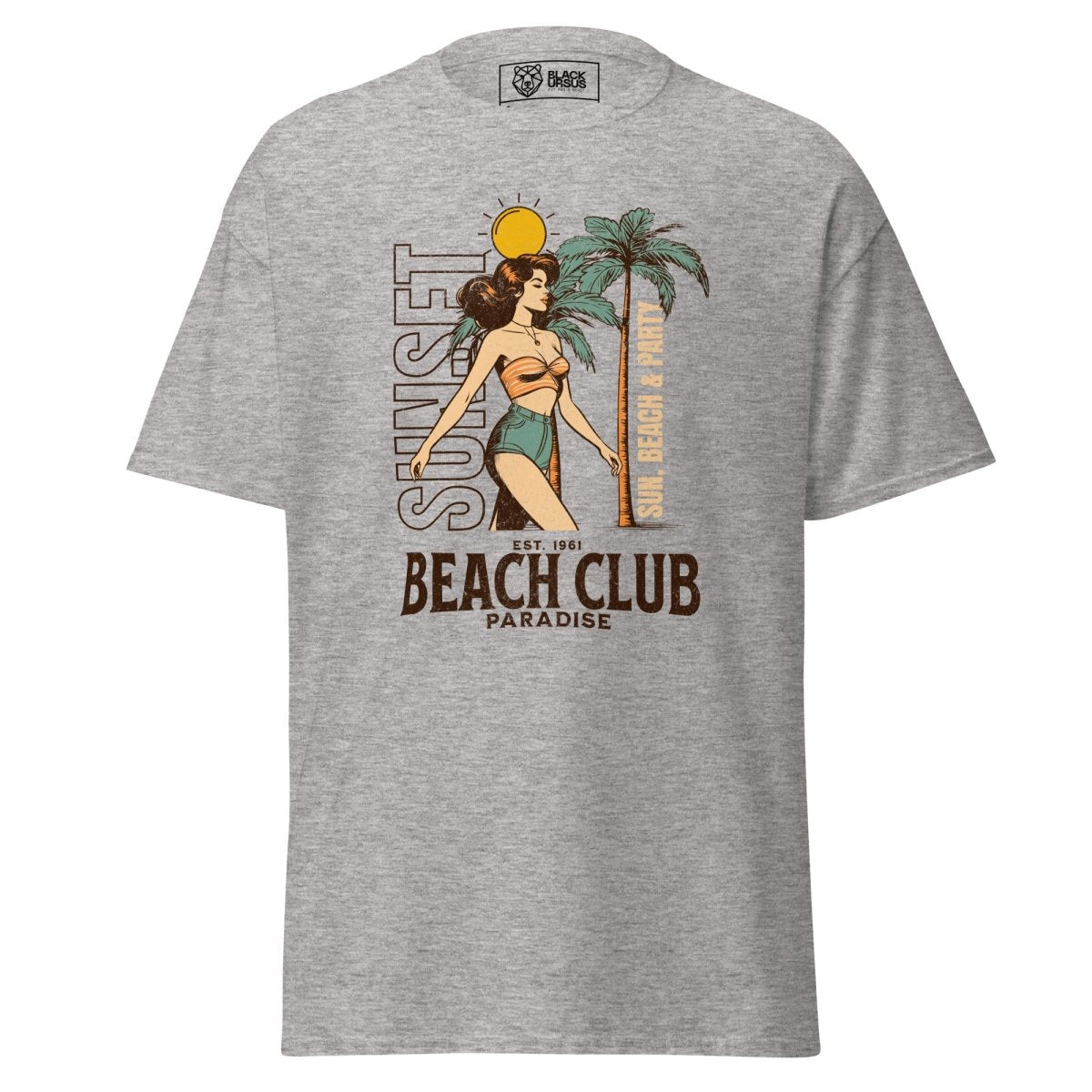 Unisex T-Shirt "Beach Club" - Streetwear - size_range | Black Ursus