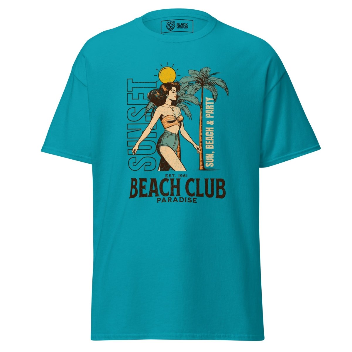 Unisex T-Shirt "Beach Club" - Streetwear - size_range | Black Ursus