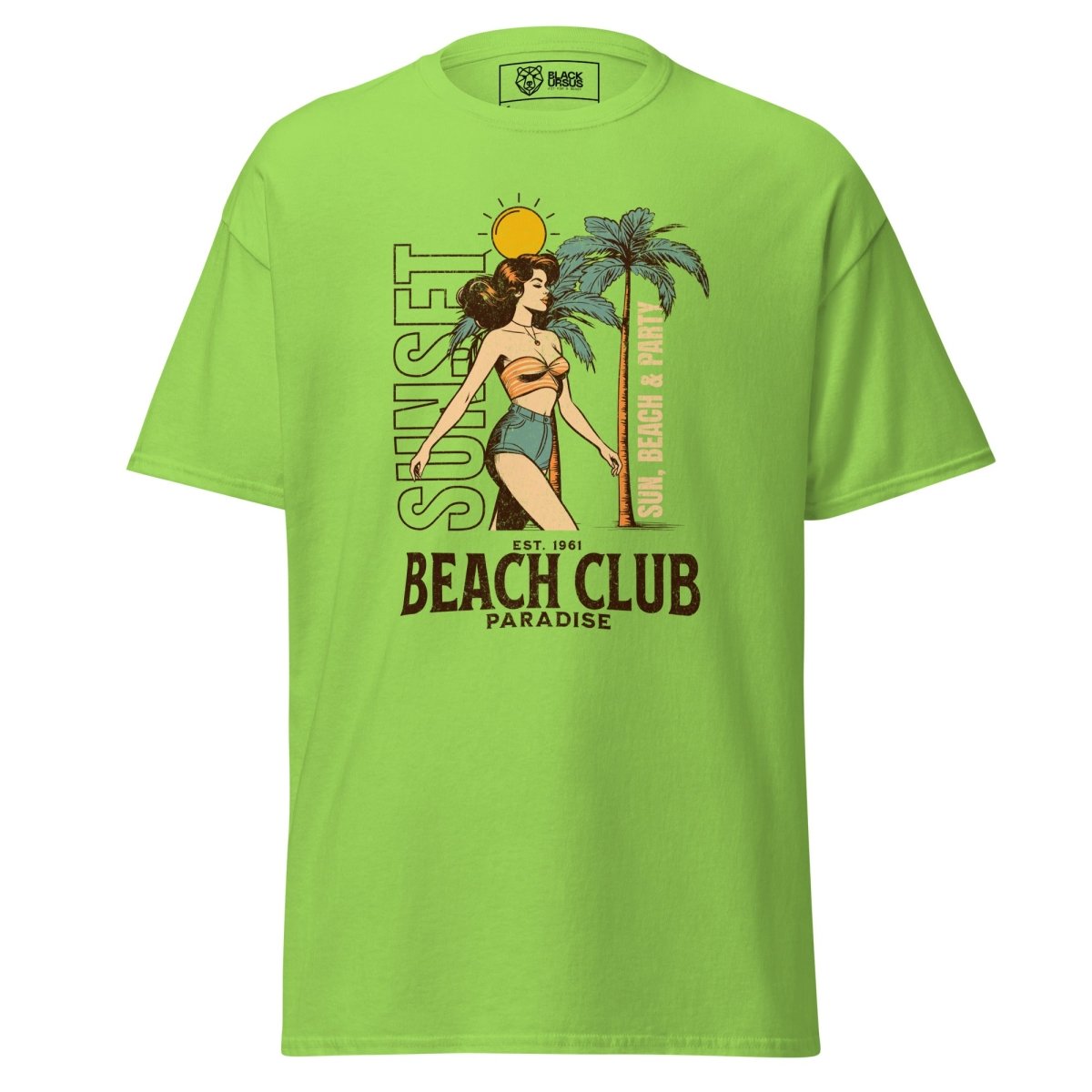 Unisex T-Shirt "Beach Club" - Streetwear - size_range | Black Ursus