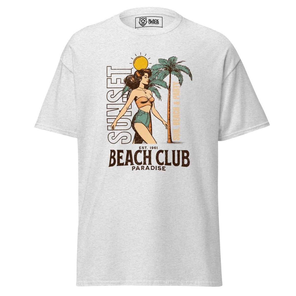 Unisex T-Shirt "Beach Club" - Streetwear - size_range | Black Ursus