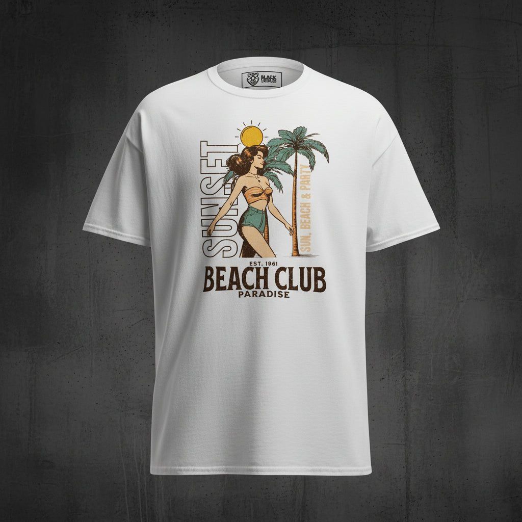 Unisex T-Shirt "Beach Club" - Streetwear - size_range | Black Ursus