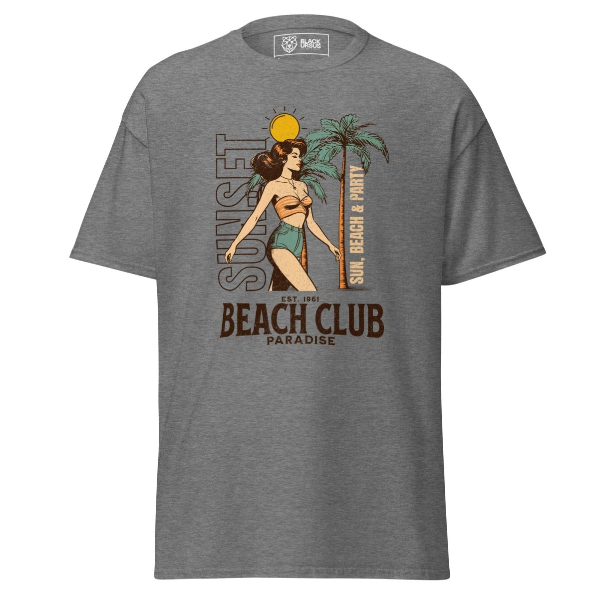 Unisex T-Shirt "Beach Club" - Streetwear - size_range | Black Ursus