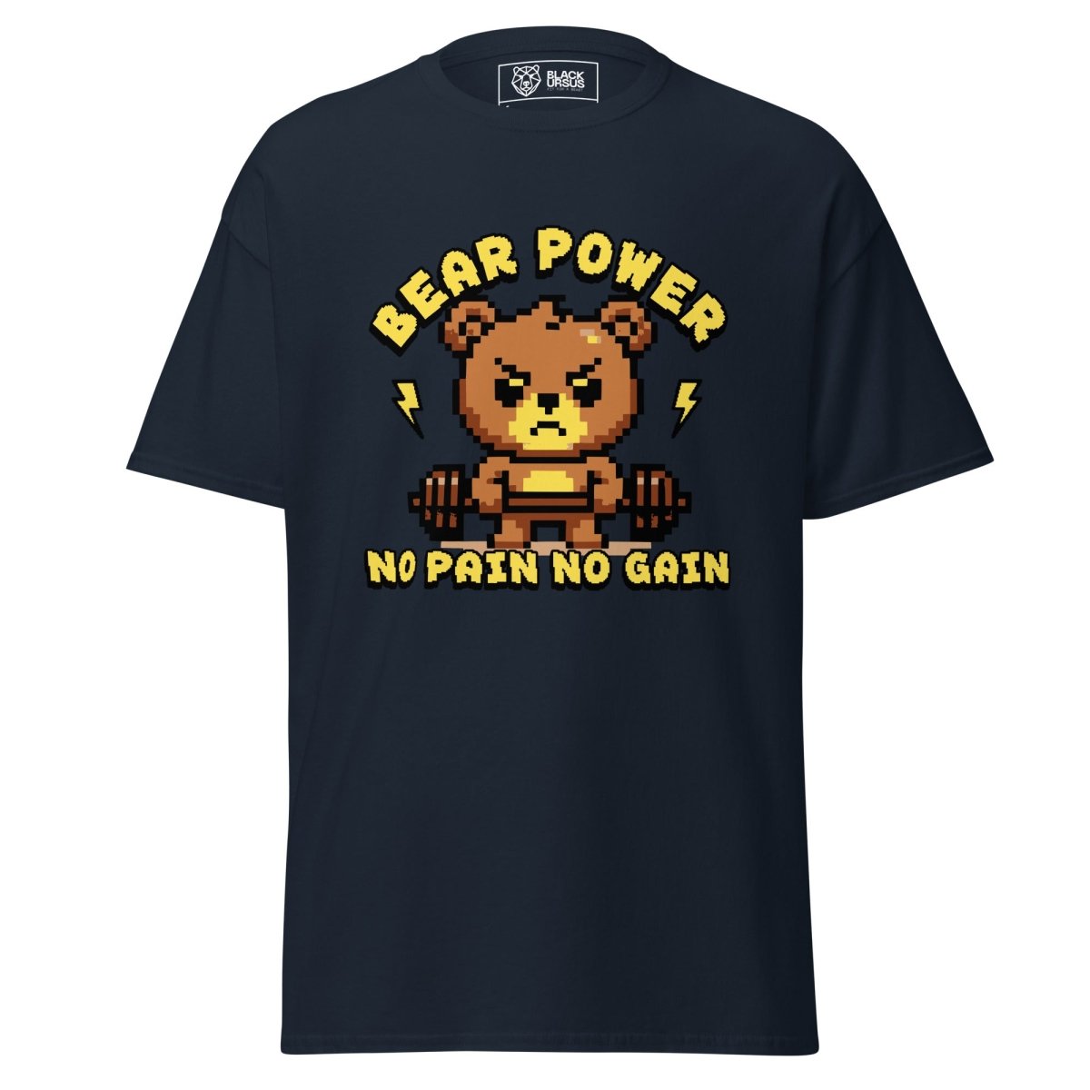 Gym T-Shirt "Bear Power" – Unisex, 180g, S–5XL | Black Ursus - Streetwear - size_range | Black Ursus